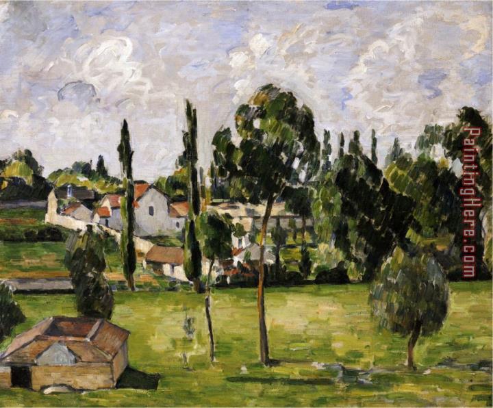 Paul Cezanne Paysage Avec Conduite D Eau Circa 1879